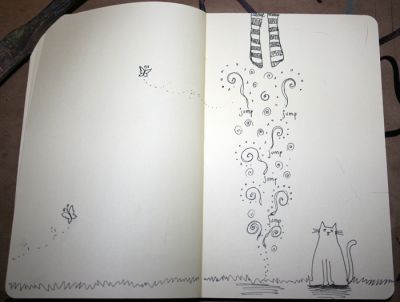 sketchbook swap jump